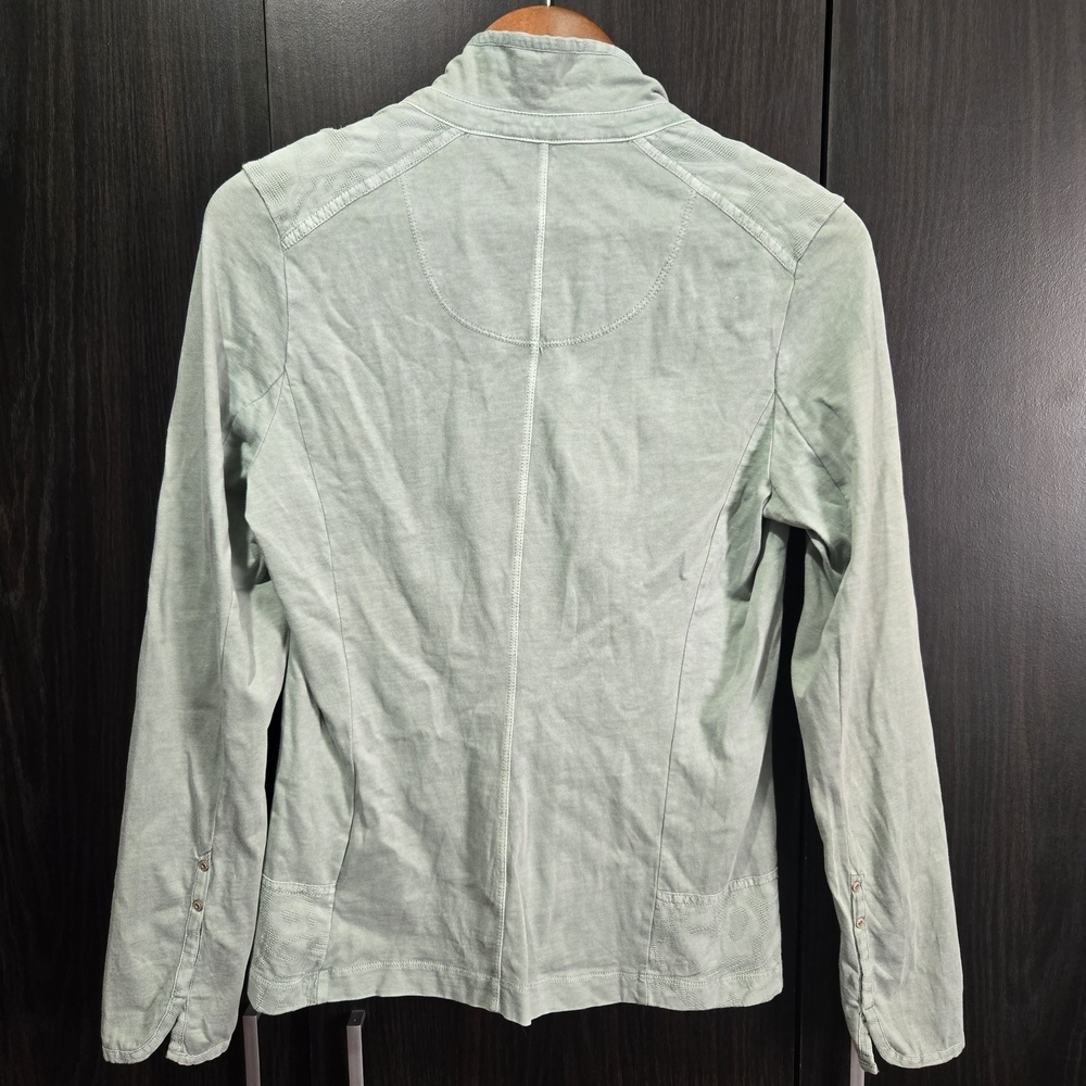 Sandwich Women's Green Thin Shirt Blazer Jacket Pretty Detail Size Small - Picture 4 of 11